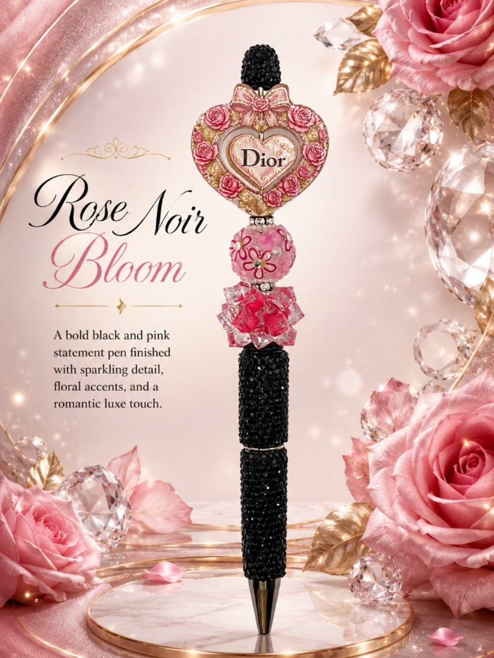 Rose Noir Bloom Pen